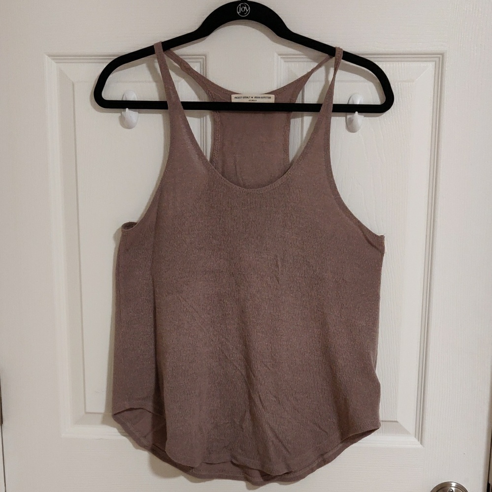 Urban Project Social T Grey Knit Tank